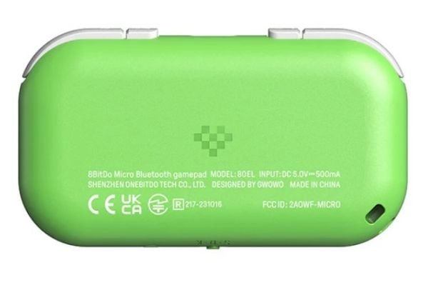 8Bitdo Micro, Gamepad, Android, Nintendo Switch, PC, iOS, D-pute, Trådløs, USB, USB Type-C