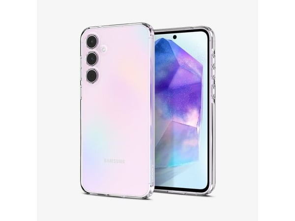 Spigen Liquid Crystal - Baksidedeksel for mobiltelefon - termoplast-polyuretan (TPU) - krystallklar - for Samsung Galaxy A55