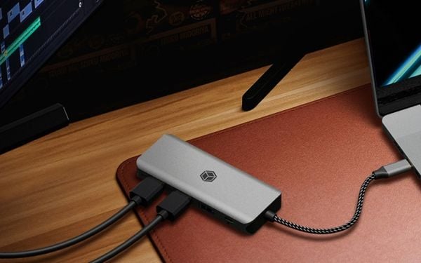 ICY BOX IB-DK4012-CPD - Dokkingstasjon - USB-C 3.2 Gen 2 - 2 x HDMI - 1GbE