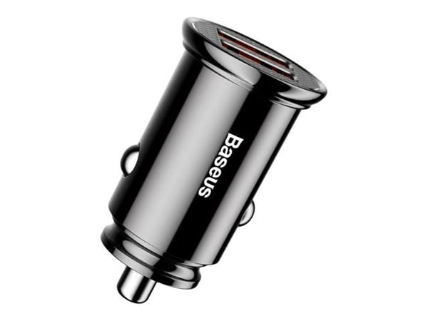 Baseus - Strömadapter för bil - 30 Watt - 5 A - QC 3.0 - 2 utdatakontakter (2 x USB) - svart