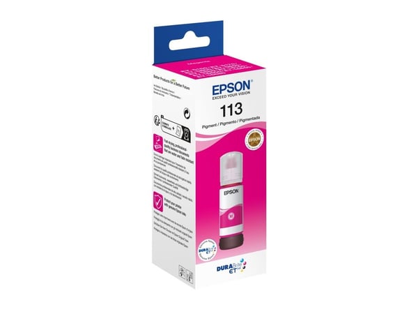 Epson EcoTank 113 - 70 ml - magenta - original - blekkpåfylling - for EcoTank ET-16150, 16650, 5150, 5170, 5800, 5850, 5880; EcoTank Pro ET-16680, ...