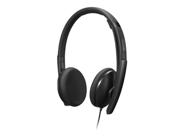 Lenovo - VoIP-håndsett - on-ear - kablet - USB-C - svart
