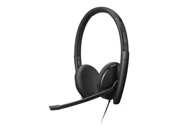 Lenovo - VoIP-håndsett - on-ear - kablet - USB-C - svart