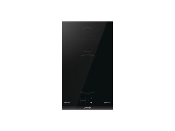 Gorenje G400 GI3201BC - Induksjonskomfyrtopp - 2 plater - Nisje - bredde: 28.3 cm - dybde: 49 cm - uten ramme, - med fasettert frontkant - svart
