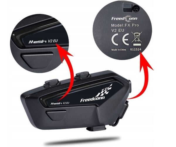 FreenConn FX Pro V2 EU MESH intercom til motorcykel