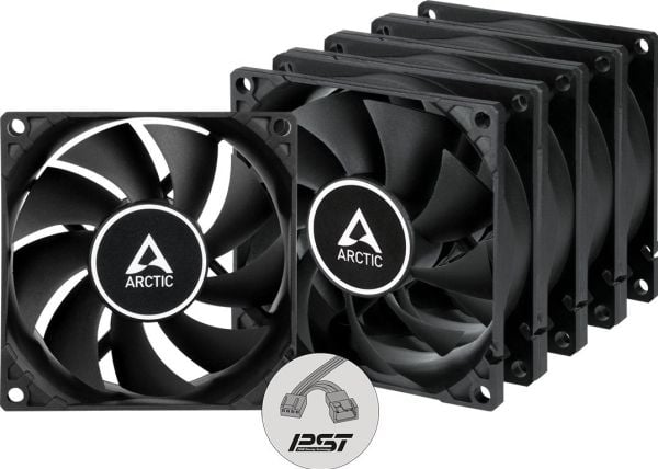 Arctic vifte for Arctic F8 PWM PST vifter, 5 stk (ACFAN00261A)