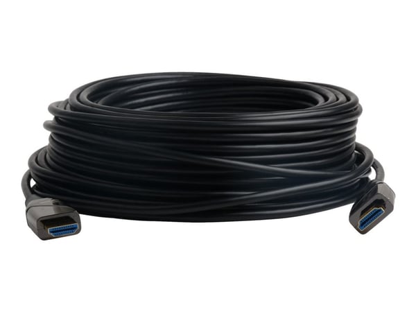 TECHly - High Speed - HDMI-kabel med Ethernet - HDMI hann til HDMI hann - 30 m - fiberoptisk - svart - 4K-støtte