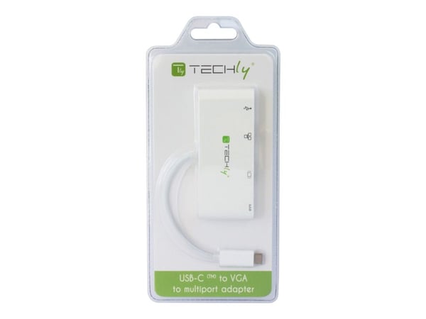 TECHly - Extern videoadapter - USB-C 3.1 - VGA - vit