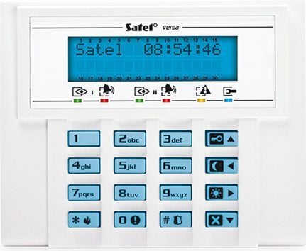 Manöverpanel för larmsystem LCD blå bakgrundsbelysning för VERSA VERSA-LCD-BL-system
