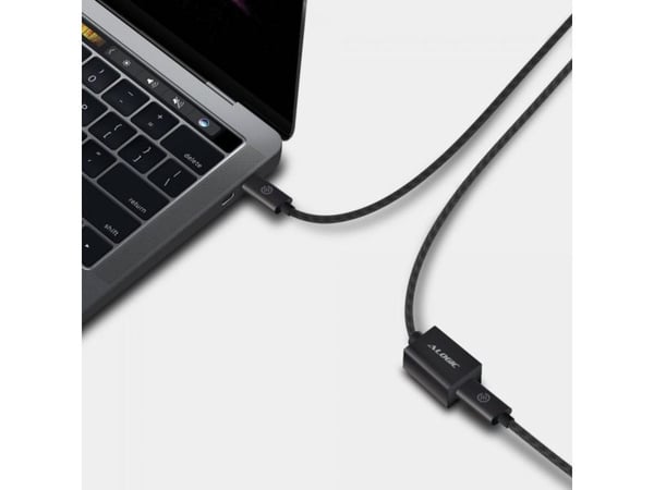 Alogic USB 3.2 jatkokaapeli tyyppi C -C M/F 0.5m musta