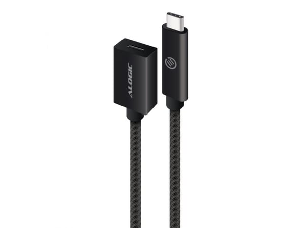 Alogic USB 3.2 jatkokaapeli tyyppi C -C M/F 0.5m musta
