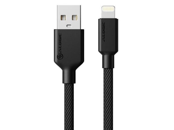 ALOGIC Elements Pro - Lightning-kaapeli - USB-uros Lightning-uros - 2 m - musta