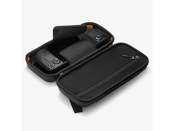 Spigen Rugged Armor Pro Sleeve, Veske beholder, Damp, Sort, EVA ( Ethylene-vinyl-acetat), Polyurethan, Steam Deck, Fallsikker, Ripebestandig