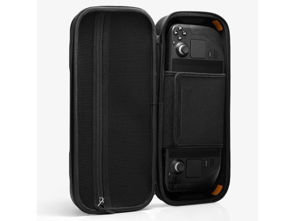 Spigen Rugged Armor Pro Sleeve, Veske beholder, Damp, Sort, EVA ( Ethylene-vinyl-acetat), Polyurethan, Steam Deck, Fallsikker, Ripebestandig