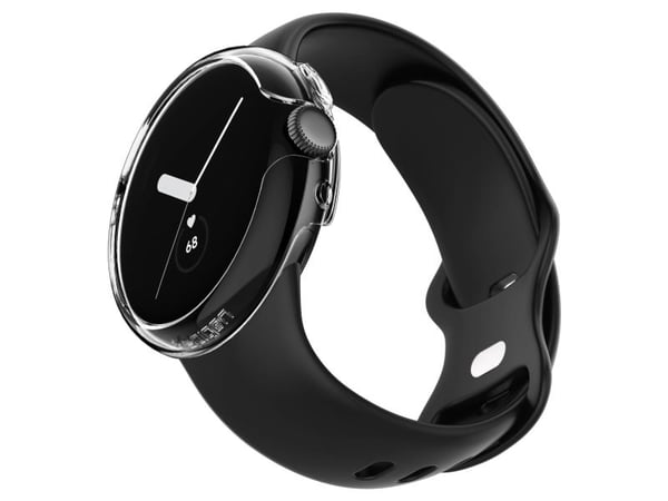 Spigen Thin Fit, Solki, Älykello, Musta, Google, Pixel Watch, Polykarbonaatti (PC)
