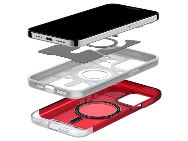 Spigen ACS06609, Etui, Apple, iPhone 15 Pro Max, 17 cm (6.7"), Rød