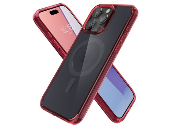 Spigen ACS07057, Etui, Apple, iPhone 15 Pro, 15,5 cm (6.1"), Rød
