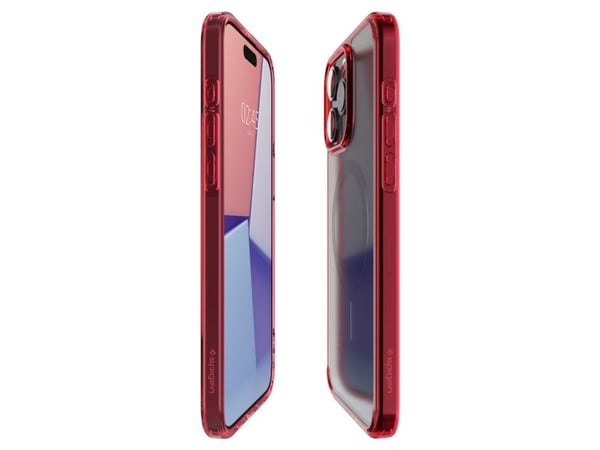 Spigen ACS07057, Etui, Apple, iPhone 15 Pro, 15,5 cm (6.1"), Rød