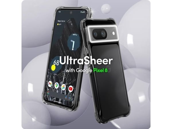 Spigen Cyrill Ultra Sheer, Etui, Google, Pixel 8, 15,7 cm (6.16"), Grå
