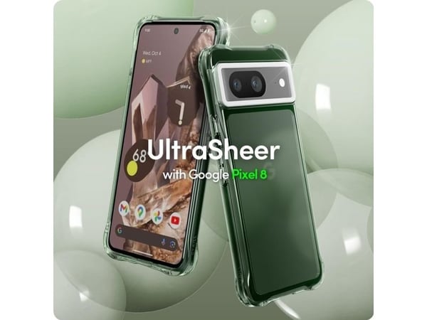 Spigen Cyrill Ultra Sheer, Etui, Google, Pixel 8, 15,7 cm (6.16"), Grønn