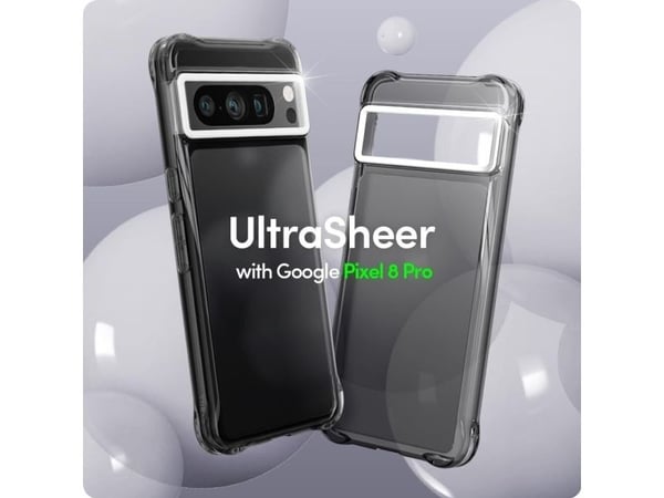 Spigen Cyrill Ultra Sheer, skal, Google, Pixel 8 Pro, 17 cm (6,7"), grå