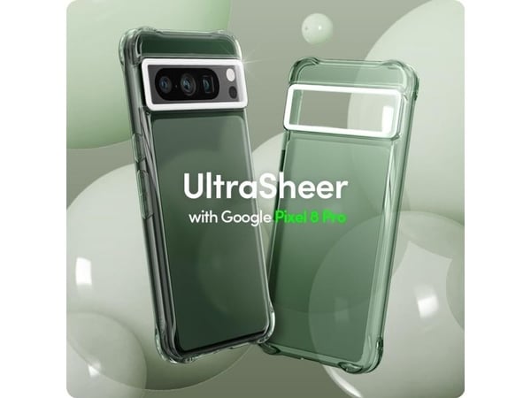 Spigen Cyrill Ultra Sheer, Etui, Google, Pixel 8 Pro, 17 cm (6.7"), Grønn
