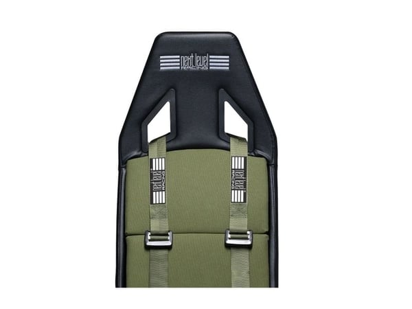 Next Level Racing Boeing Military Edition - Flysimulator cockpit - ergonomisk - lerret, høydensitetsskumplast, polyuretanlær - grønn