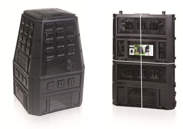 Prosperplast kompostori EVOGREEN 600L Musta - IKST600CZ