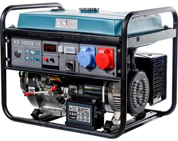 KÖNNER & SÖHNEN trefase bensin generator KS 7000E-1/3, 5,0 kW, 230/400 V, elektrisk start