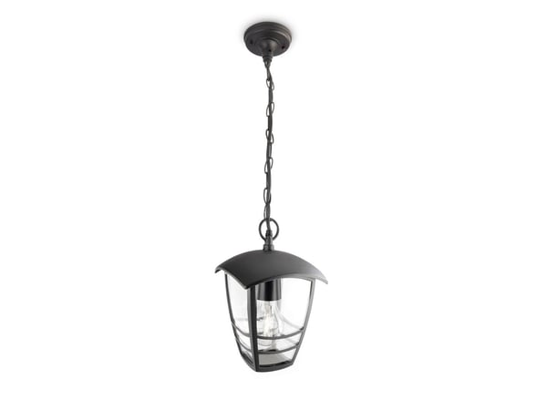 Philips myGarden Creek taklampa 60 W E27 ljuskälla medföljer inte, Hängande belysning för utomhusbruk, Svart, Metall, IP44, Trädgård, Terass, II