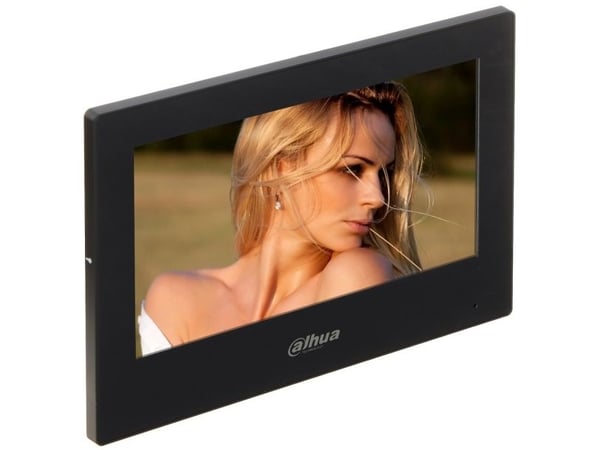Dahua Pro Series - IP intercom station monitor - innendørs - trådløs, kablet - 802.11b/g/n - 10/100 Ethernet - svart