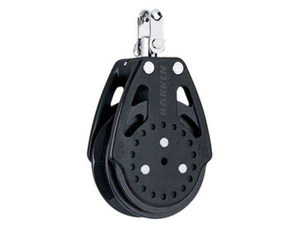 Harken Carbo Ratchamatic blokk 75 mm enkel/svirvel