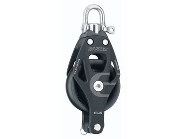 Harken elementblokk 45 mm enkel m. snuplås (svivel)