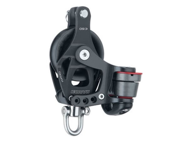 Harken elementblokk 60 mm enkel m. svirvel, Cam-C