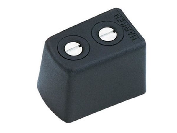 Harken endestopp høy HD, 2 stk, t. 22 mm skinne