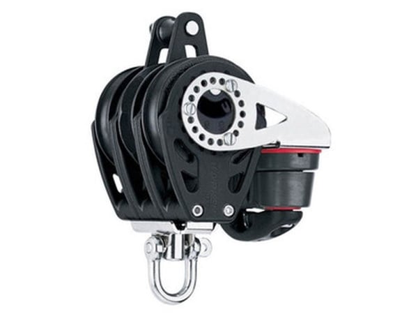 Harken ratchet-blokk 57 mm trippel, swivel