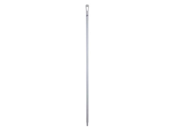 Gängat handtag, Vikan, 130 cm, Ø34 cm, vit, glas/PP, ultrahygienisk