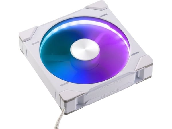 Phanteks D30 PWM Reverse Airflow D-RGB tuuletin - 140mm valkoinen - Tehokas PWM-tuuletin valkoisena - 30 mm syvyys ja pidennetyt tuulettimen siivet...