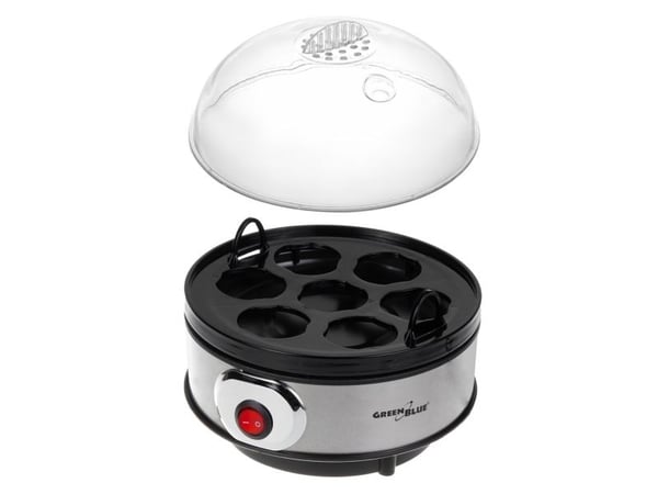 GreenBlue automatisk æggekoger, 400W effekt, op til 7 æg, målebæger, 220-240V~, 50 Hz, GB572