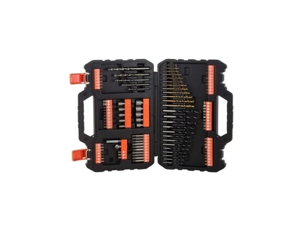 Black & Decker A7200-XJ Titanium - Skruvmejsel-, borr- och hylssats - 109 delar