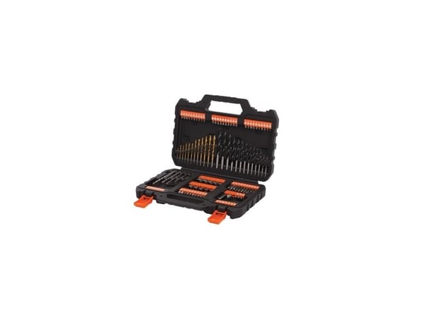 Black & Decker A7200-XJ Titanium - Skruvmejsel-, borr- och hylssats - 109 delar