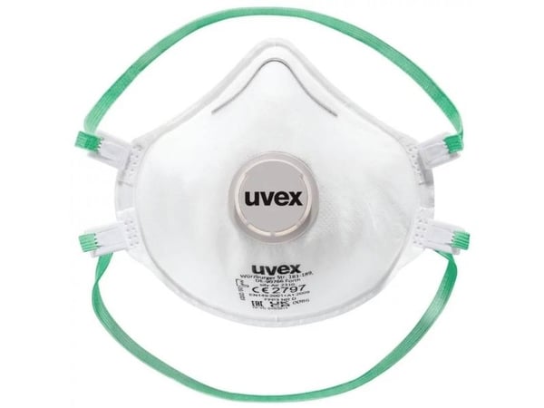 uvex silv-Air classic 2310 8762313 Hieno pölynaamari venttiilillä FFP3 15 kpl EN 149:2001 + A1:2009 DIN 149:2001 + A1:2009