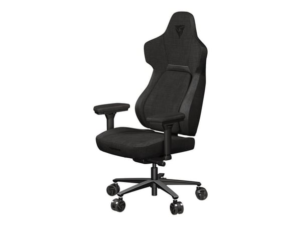 ThunderX3 Core Loft - Stol - ergonomisk - armlener - T-formet - tipping - roterende - stål, leatherette - svart