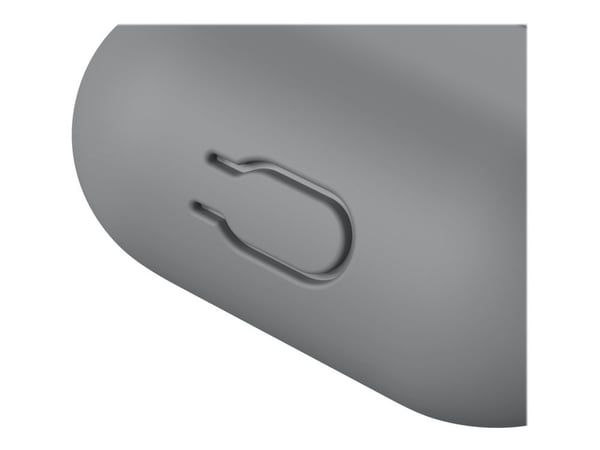 KeyBudz Elevate avaimenperä - silikoninen suojakotelo AirPods 1/2:lle (korvan harmaa)