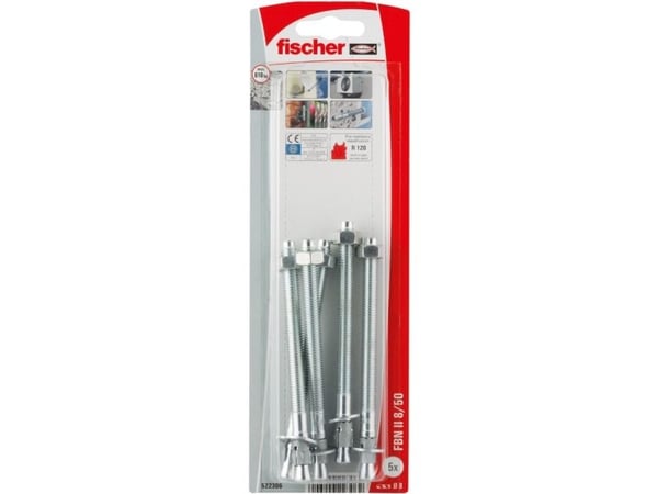 Fischer 522306, Paisunta-ankkuri, betoni, M8, 111 mm, 8 mm, 10.6 cm