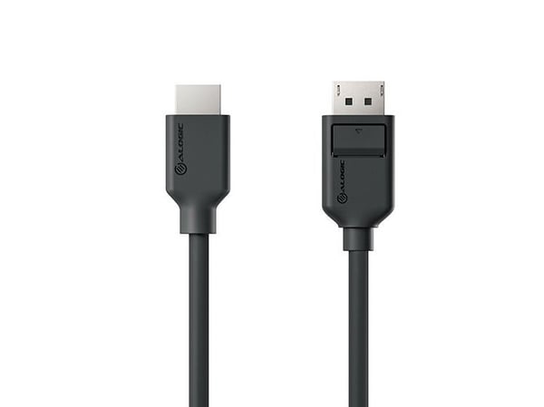 ALOGIC Elements -sarja - Sovitinkaapeli - DisplayPort-uros-HDMI-uros - 3 m - tummanharmaa - 4K30 Hz -tuki, 1920 x 1080 144 Hz:n tuki, 3D-videotuki