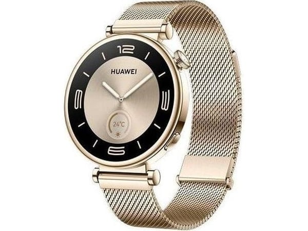 Huawei Watch GT 4 - 41 mm - rustfritt stål - smartklokke med milaneserstropp - håndleddstørrelse: 120-190 mm - display 1.32" - NFC, Bluetooth - 37 ...