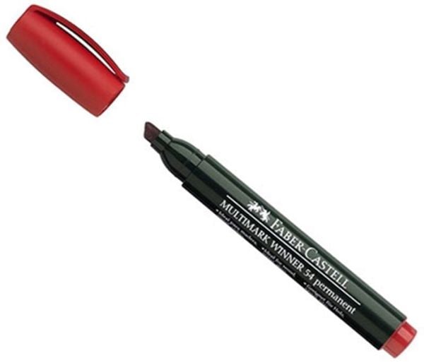 Faber-Castell tusj vannavstøtende rund spiss rød