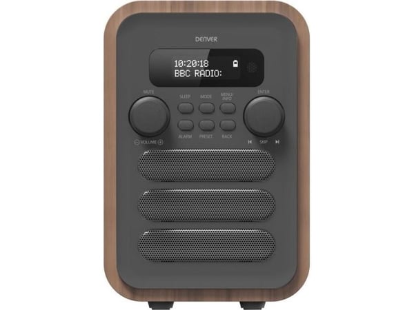 DENVER DAB-48 - DAB-radio - 2.5 watt (Total) - grå