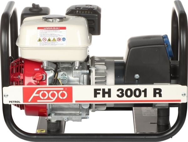 FOGO bærbar generator FH 3001 R 2,7 kW/230V, spenningsstabilisering, Honda-motor